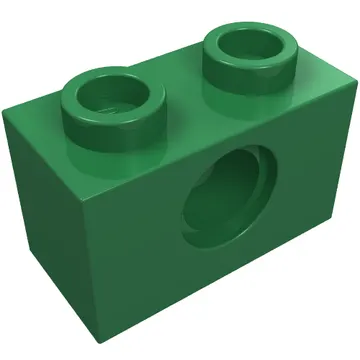 Technic Brick 1 x 2 [1 Pin Hole]