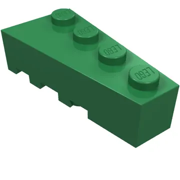 Brick Wedged, Angled 4 x 2 Right