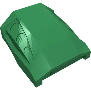 Brick Curved 2 x 2 No Studs - 3 Recessed Side Ports
