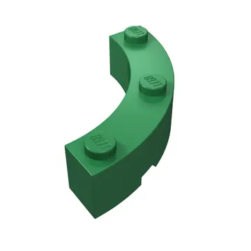 Brick Round Corner 4 x 4 Macaroni Wide with 3 Studs
