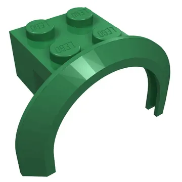 Wheel Arch, Mudguard 4 x 2 1/2 x 2 with 2 x 2 Plate