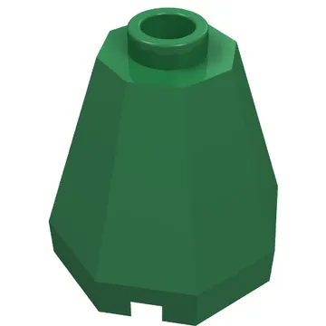 Cone 2 x 2 x 1 2/3 Octagonal, Open Stud
