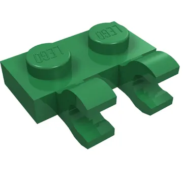 Plate Special 1 x 2 with Clips Horizontal [Open O Clips]