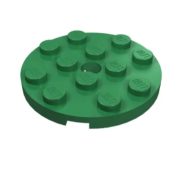 Plate Round 4 x 4 with Pin Hole