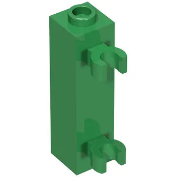 Brick Special 1 x 1 x 3 with 2 Clips Vertical [Hollow Stud, Open O Clips]
