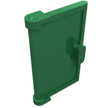 Door 1 x 2 x 3 with Vertical Handle, Round Handle Holes on Back