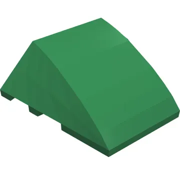 Brick Wedged, Curved 4 x 3 No Studs [Plain]