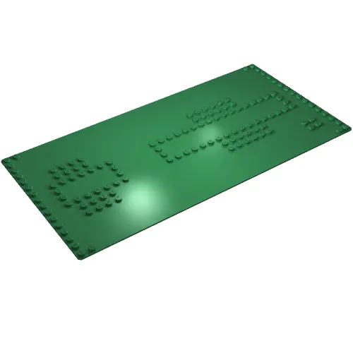 Baseplate 16 x 32 with Railway Station Stud Print [342]