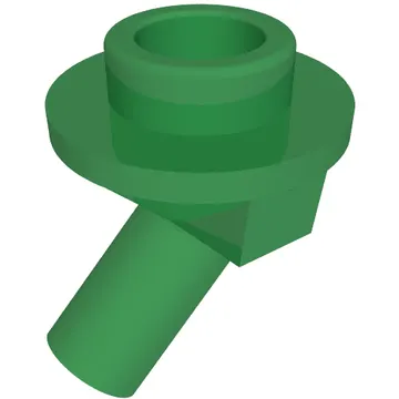 Bar, Angled with 1 x 1 Round Plate / Stud on End