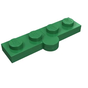 Hinge Plate 1 x 4 Swivel Top / Base - Solid Clip [Complete Assembly]