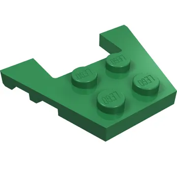 Wedge Plate 3 x 4 with Stud Notches [Reinforced Underside]