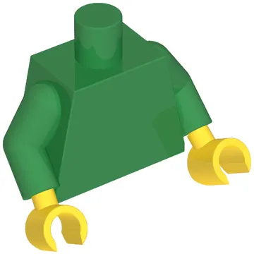 Torso, Green Arms, Yellow Hands [Plain]