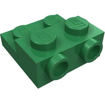 Plate Special 2 x 2 x 2/3 with Two Studs On Side and Two Raised [Solid Anti-stud]