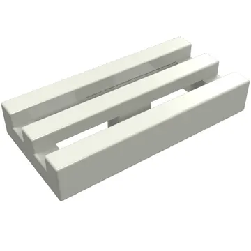 Tile Special 1 x 2 Grille with Bottom Groove