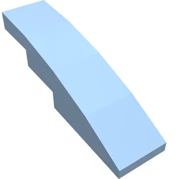 Brick Curved 4 x 1 No Studs [Stud Holder with Symmetric Ridges]