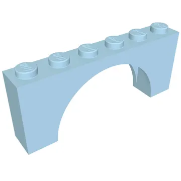 Brick Arch 1 x 6 x 2 - Thin Top without Reinforced Underside [New Version]