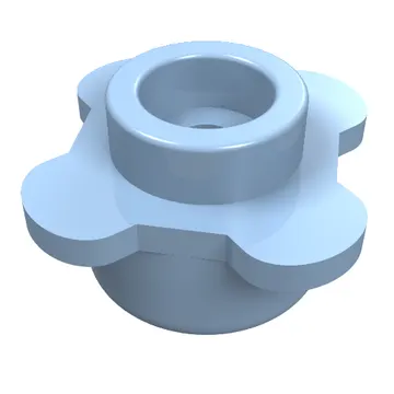 Plant, Flower, Plate Round 1 x 1 with 4 Petals