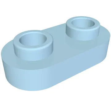 Plate Special 1 x 2 Rounded with 2 Open Studs