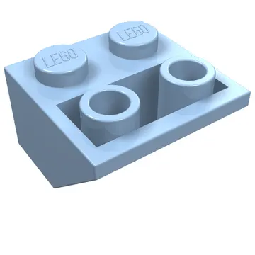 Brick Sloped Inverted 45° 2 x 2 [Ovoid Bottom Pin, Bar-sized Stud Holes]