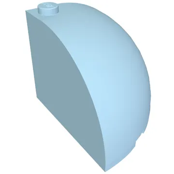 Brick Round Corner 4 x 4 x 3 Quarter Dome Top