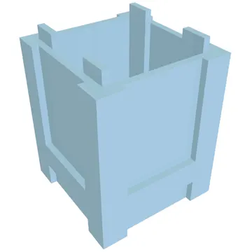 Container Box 2 x 2 x 2 - Top Opening