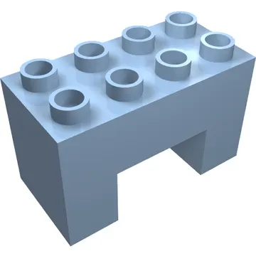 Duplo Brick 2 x 4 x 2 with 2 x 2 Square Arch