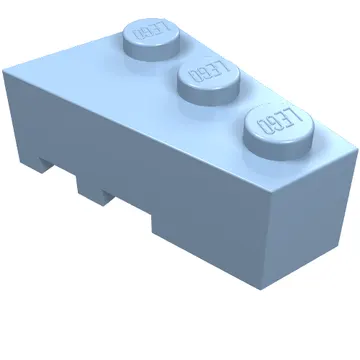 Brick Wedged, Angled 3 x 2 Right