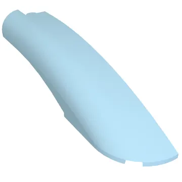 Brick Round, Curved 10 x 2 x 2 with Rounded End Right