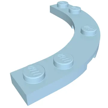 Plate Round Corner 5 x 5 with 4 x 4 Round Cutout