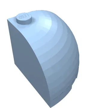 Brick Round Corner 3 x 3 x 2 Dome Top