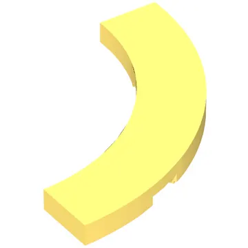Tile 4 x 4 Curved, Macaroni