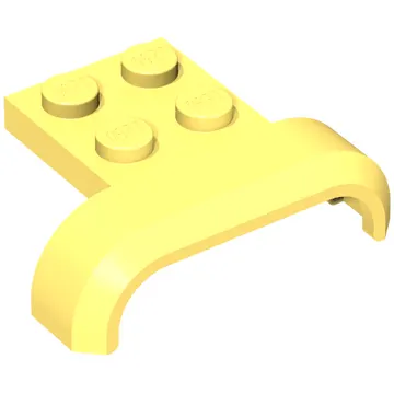 Wheel Arch, Mudguard 3 x 4 with 2 x 2 Plate