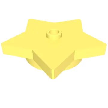 Plate Special 5-Point Star 4 x 4 2/3 with One Stud