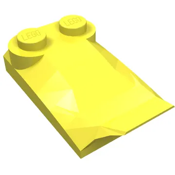 Brick Wedged, Curved 2 x 3 x 2/3 Two Studs, Wing End