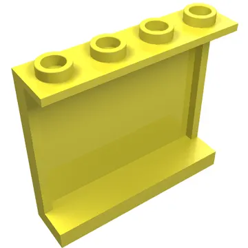Panel 1 x 4 x 3 [Side Supports / Hollow Studs]