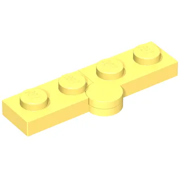 Hinge Plate 1 x 4 Swivel Top / Base - Solid Clip [Complete Assembly]