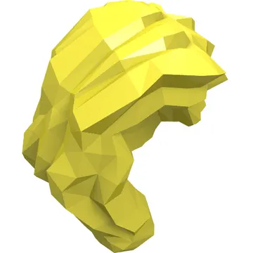 Hair Mid-Length with Part over Front of Right Shoulder