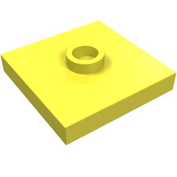 Plate Special 2 x 2 with Groove and Center Stud (Jumper)