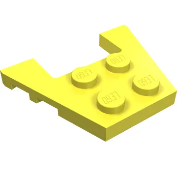Wedge Plate 3 x 4 with Stud Notches [Reinforced Underside]