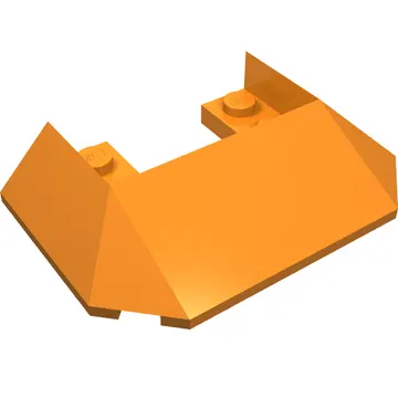 Brick Wedged, Sloped 45° 6 x 4 Double / 33°, 5 Bottom Tubes [Train Roof]