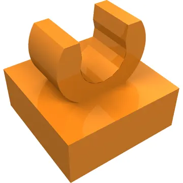 Tile Special 1 x 1 with Clip with Rounded Edges
