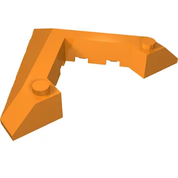 Brick Wedged, Sloped 45° 6 x 8 with Pointed Cutout
