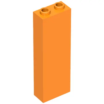 Brick 1 x 2 x 5 with Blocked Open Studs and Bottom Stud Holder with Asymmetric Ridges