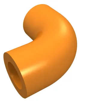 Brick Round 1 x 1 diameter Tube with 90 Degree Elbow (2 x 2 x 1) and Axle Holes (Crossholes) at each end