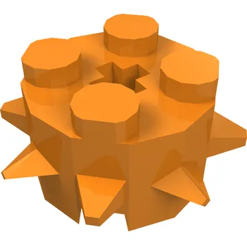 Brick Round 2 x 2 Special with Spikes