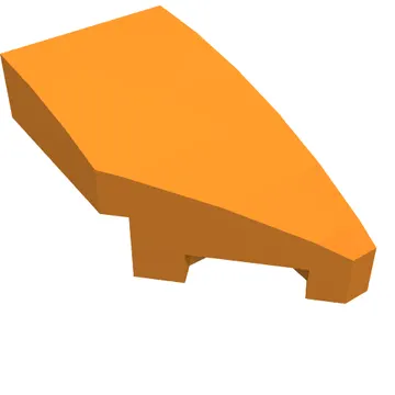 Brick Wedged, Curved 2 x 1 with Stud Notch Right