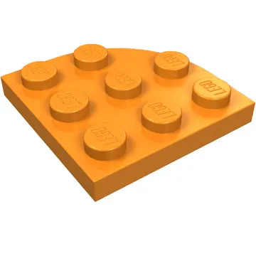 Plate Round Corner 3 x 3