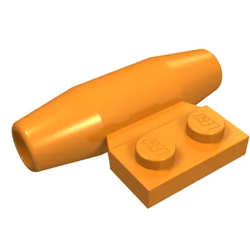 Engine - Smooth, Small 1 x 2 Side Plate [With Axle Holders]