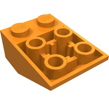 Brick Sloped Inverted 33° 3 x 2, Connections between Studs, Ovoid Bottom Pin
