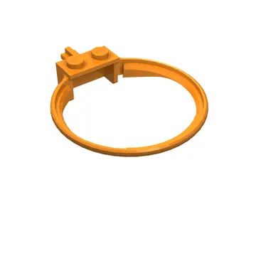 Sports Hoop with 2 Studs and Axle